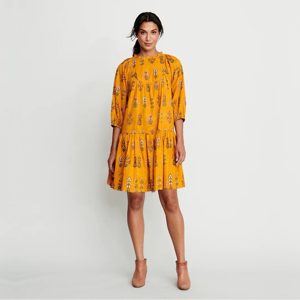 Pink Chicken Women’s Brayden Dress - Gold Field Floral